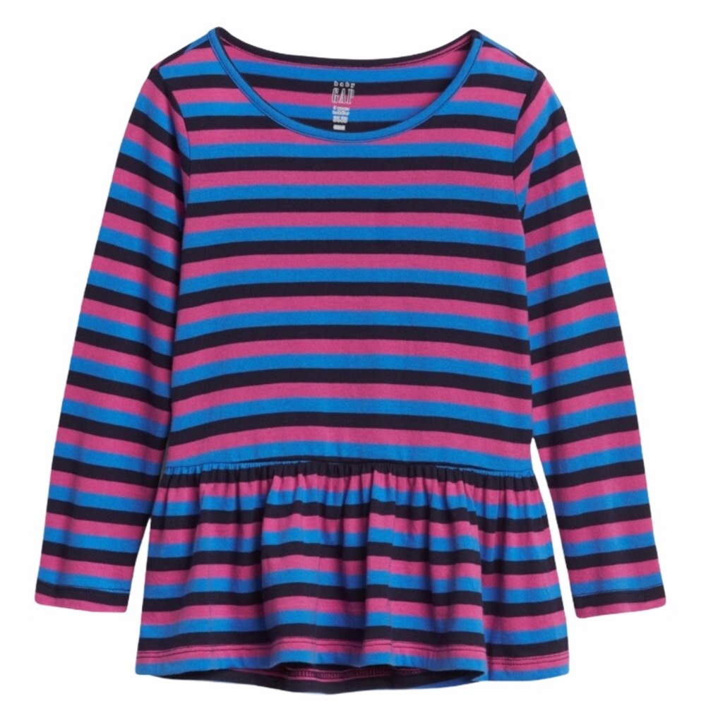 Gap Kids Stripe Peplum Shirt